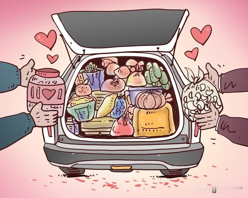 千里离家为梦想，万里征程当自强！春节返程后备箱，塞满亲情沉甸甸......假期尾