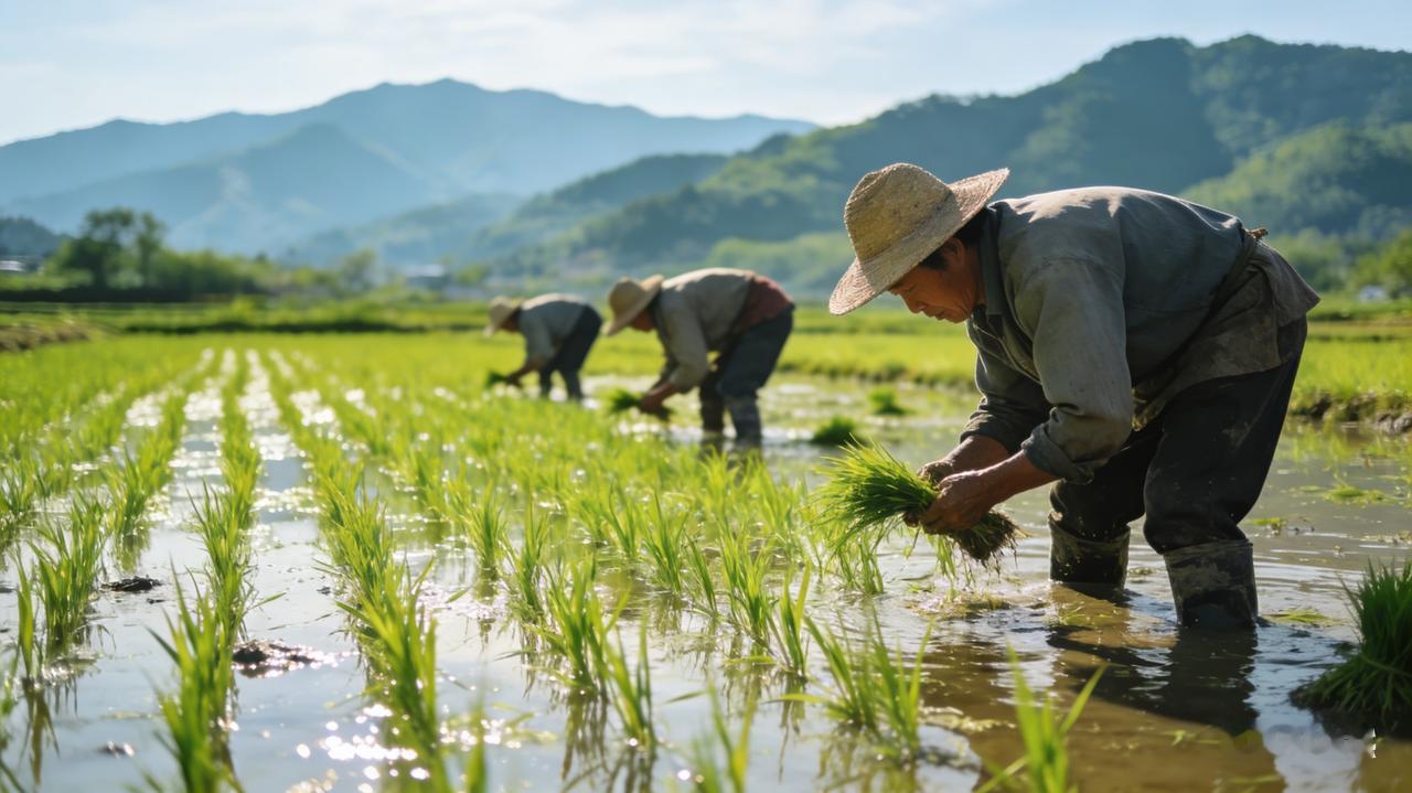 春种一粒粟，秋收万颗子。这句对联道尽了农耕文明最朴素的智慧与期盼。春日里，农人躬