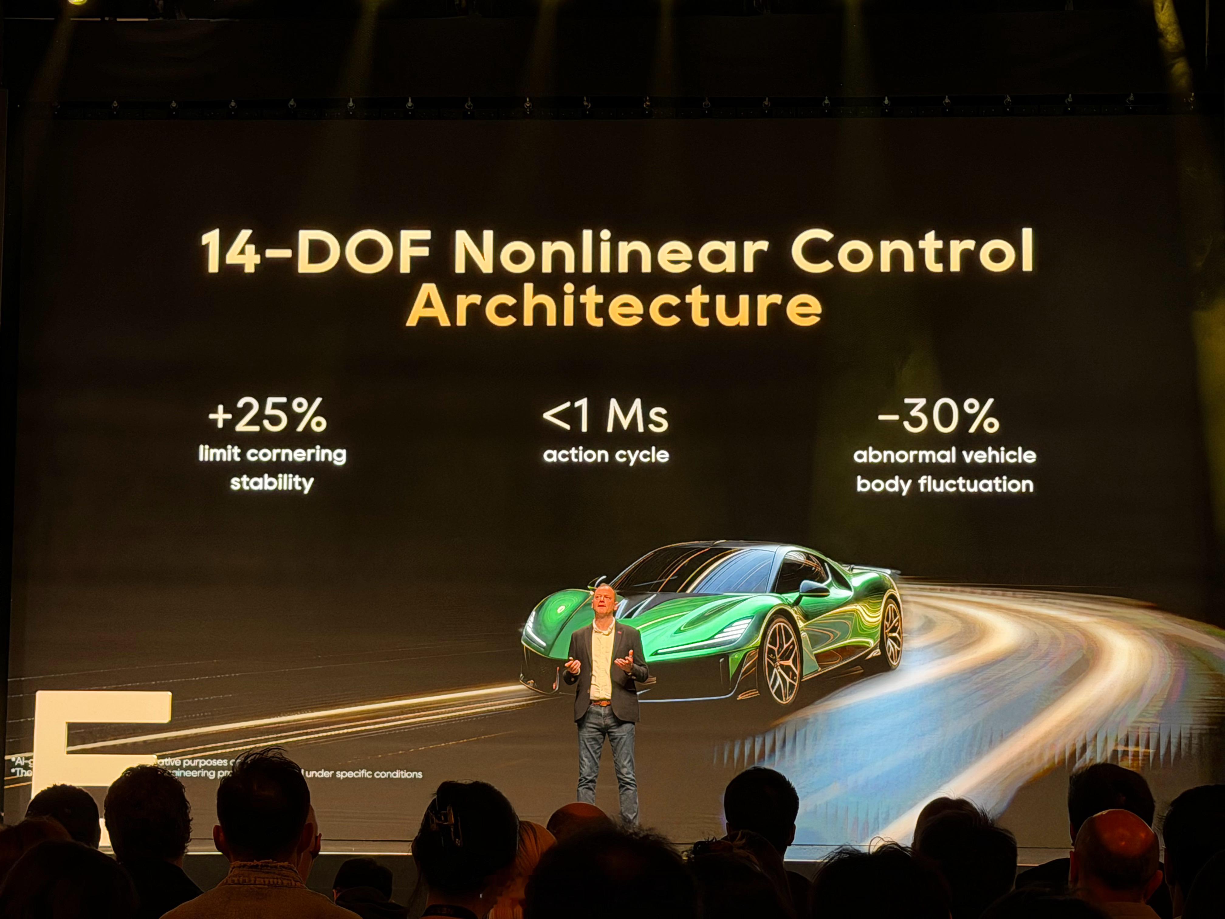 追觅科技发布14自由度非线性控制架构，该架构可将车辆极限过弯稳定性提升25%，控