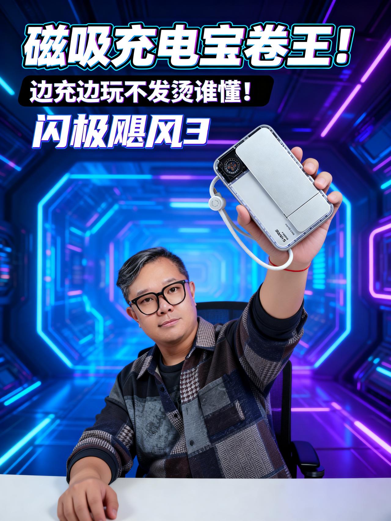 磁吸充电宝卷王！边充边玩不发烫谁懂！

闪极飓风3直接把磁吸充电宝卷到天花板，有