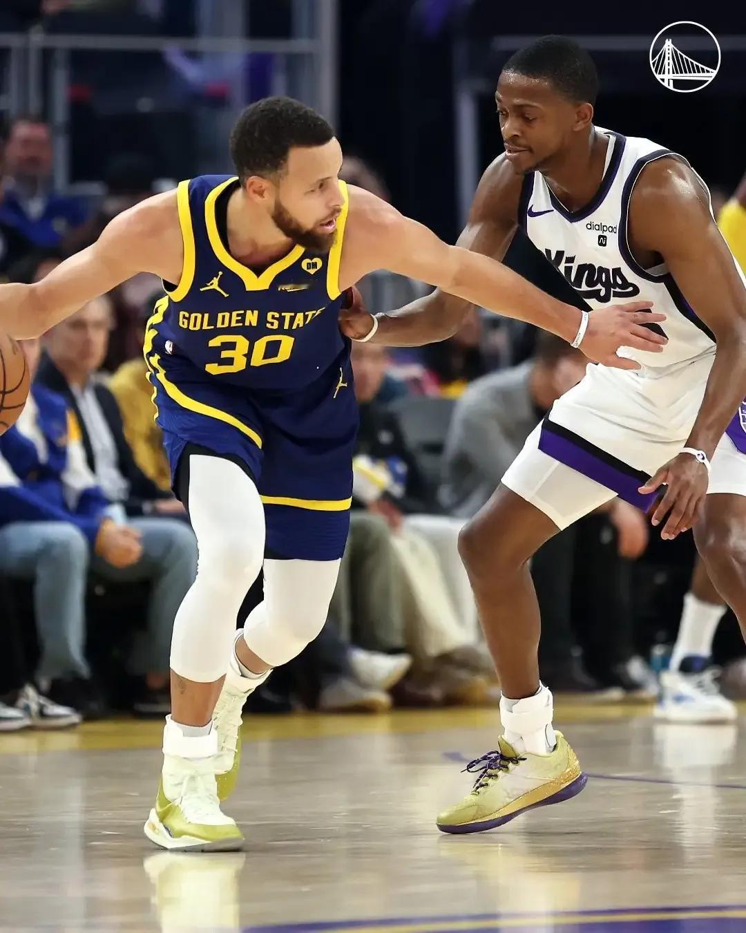 没有附加赛主场优势，勇士再战国王，格林又要给小萨上强度。
第一，西部附加赛确定了