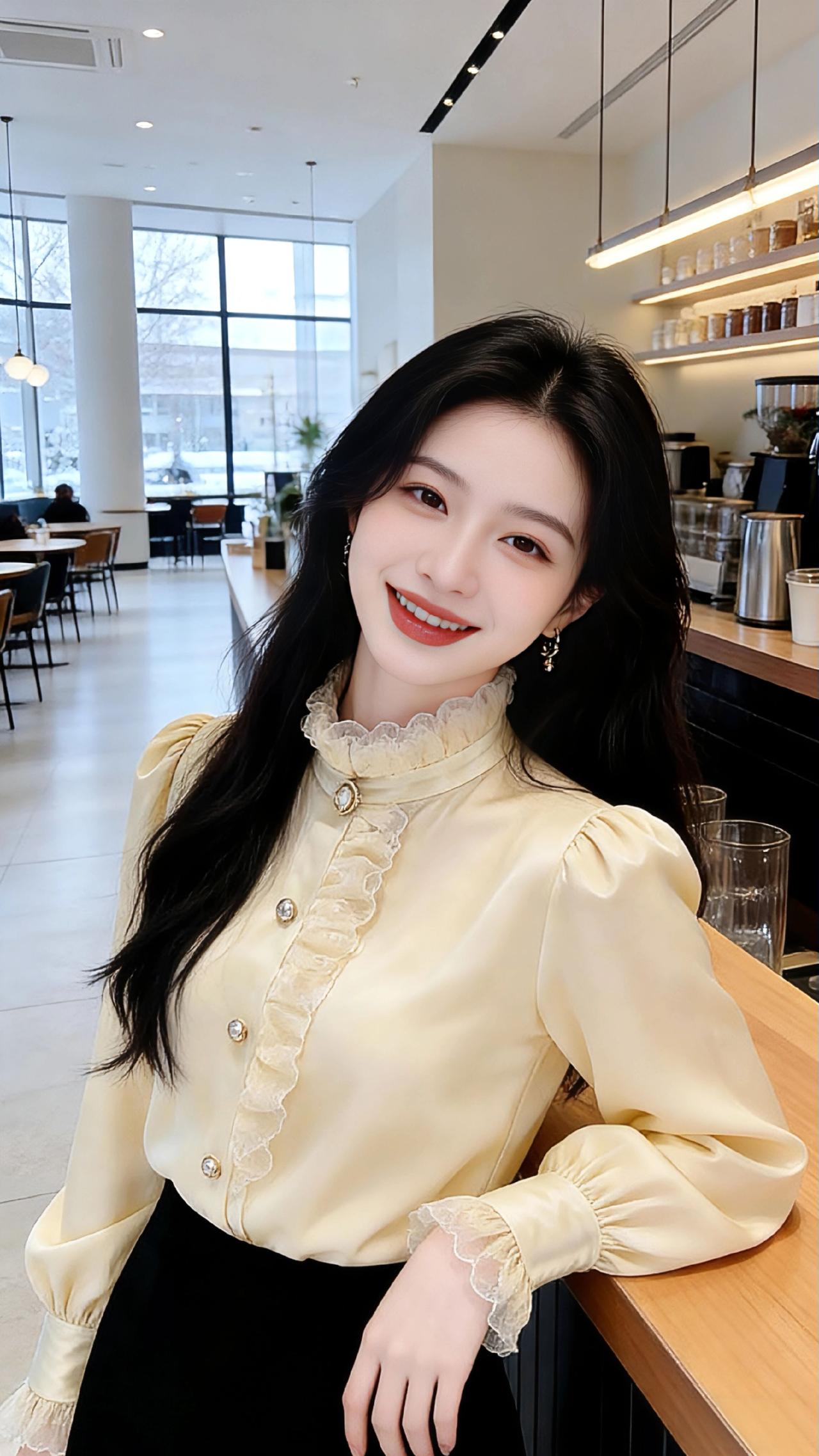 红袄映雪
 
冬日的雪野铺开一卷素白的宣纸，天是洗练过的钴蓝，清透得能映出人心底