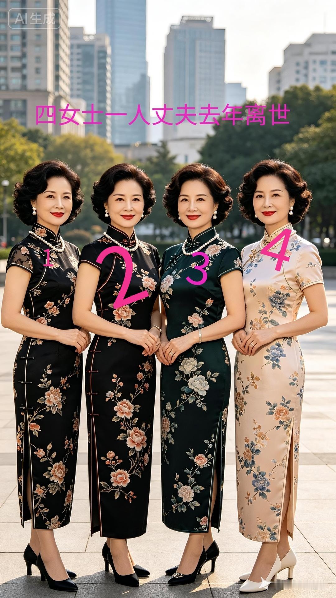 四女士去年丈夫离世，谁能辨别那一位留言。