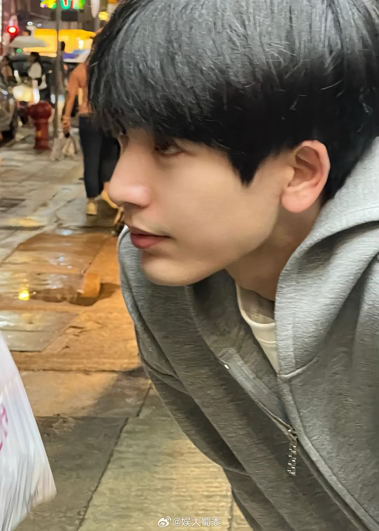 张凌赫素颜张凌赫素颜顺毛路透 素颜怼脸无压力，顺毛发型衬得脸型超流畅，清冷又温柔