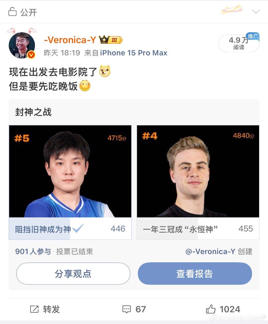 忘了这件事今天你们投对了吗我投对了（这也是有史以来差距最微弱的一次投票） 