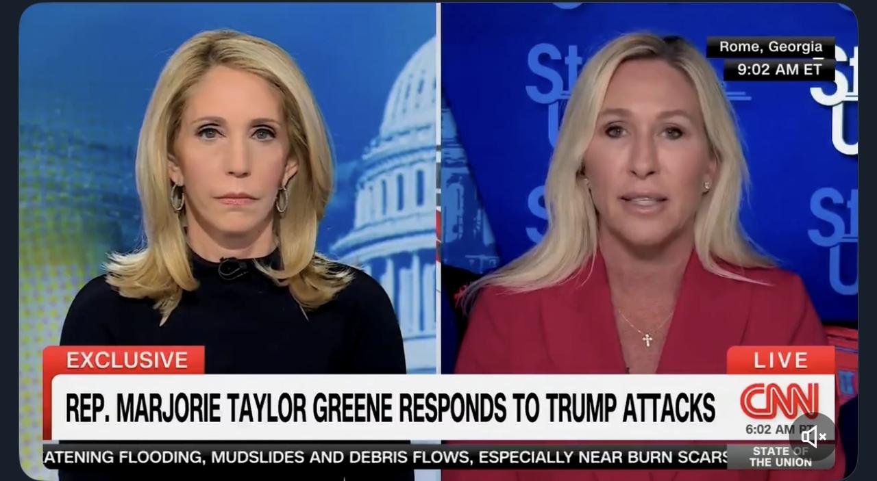 玛乔丽.泰勒.格林在接受采访时如是说：

“在几乎无人支持特朗普总统的时候，我坚