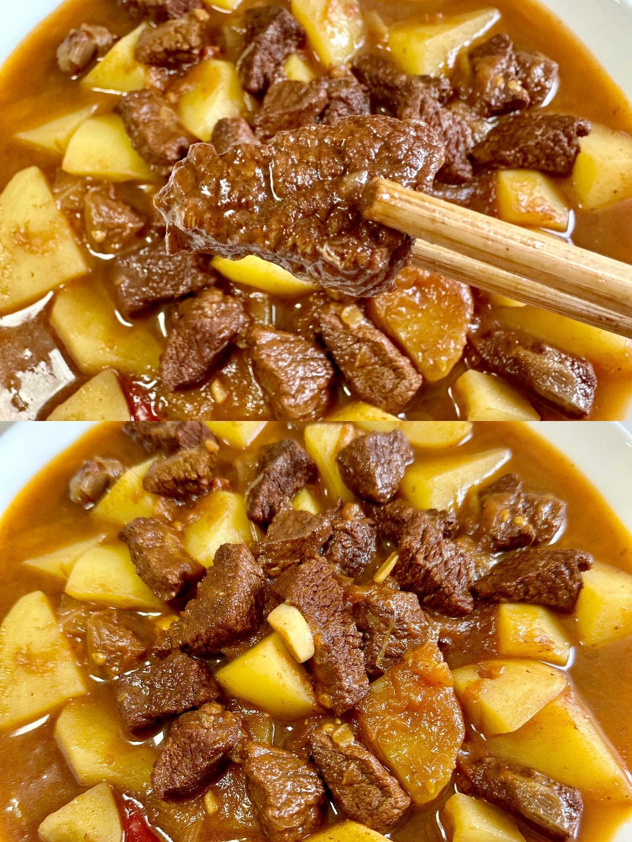 【番茄土豆炖牛肉】好吃到汤汁都不剩
巨好吃的番茄土豆炖牛肉，牛肉入味土豆软糯，汤