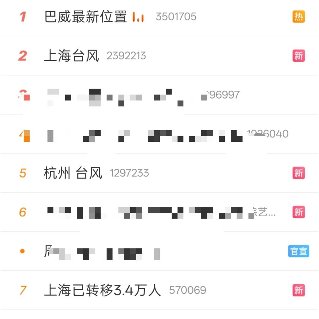 杭州 台风江苏今天的风也明显大了很多，巴威终于还是来了。 