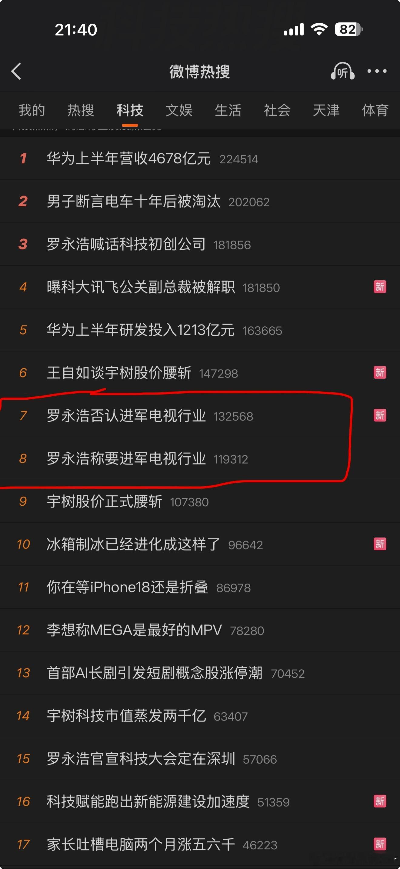 咱就是说也就是给我看晕了 罗永浩称要进军电视行业罗永浩否认进军电视行业 ​​​