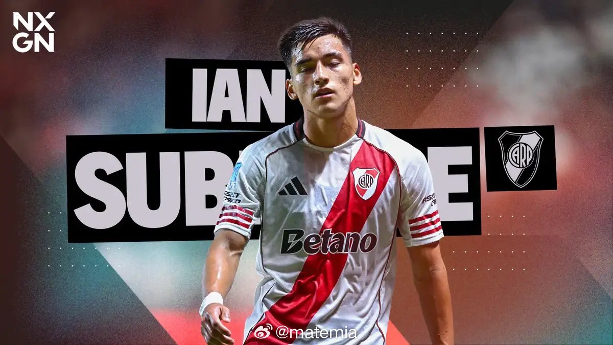 河床 🇦🇷🚨 伊恩·苏比亚布雷 (19岁) 在GOAL发布的 2026 年