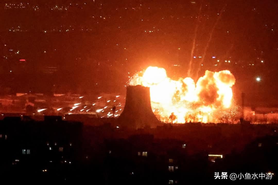 伊朗首都一处石油储存设施日前发生爆炸并引发火灾，现场上空腾起滚滚浓烟。以色列总理