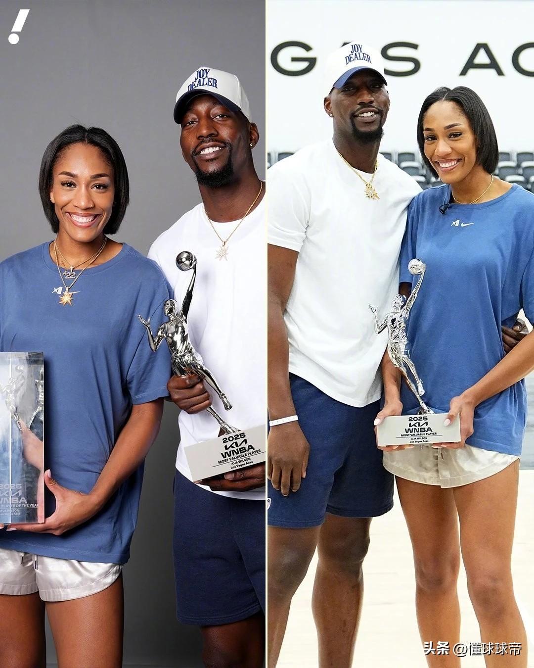 生个儿子绝对超乔丹了，阿德巴约的女朋友可是WNBA第一人!

今天阿德巴约单场拿