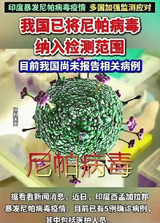 死亡率高达40%到75%，没有疫苗没有特效药，尼帕病毒到底是什么？

印度爆发疫