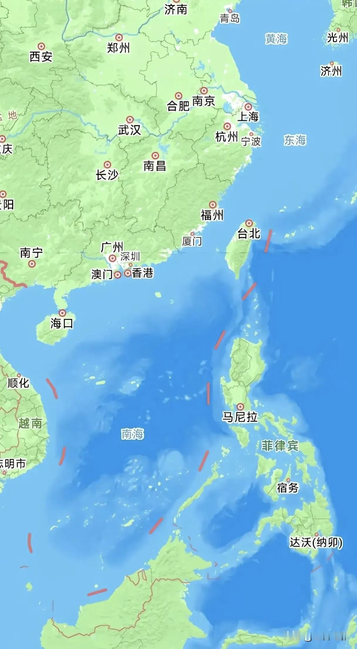日菲私自启动台湾以东海域划界谈判后，高德地图完成版图更新，正式将该海域标注划入我