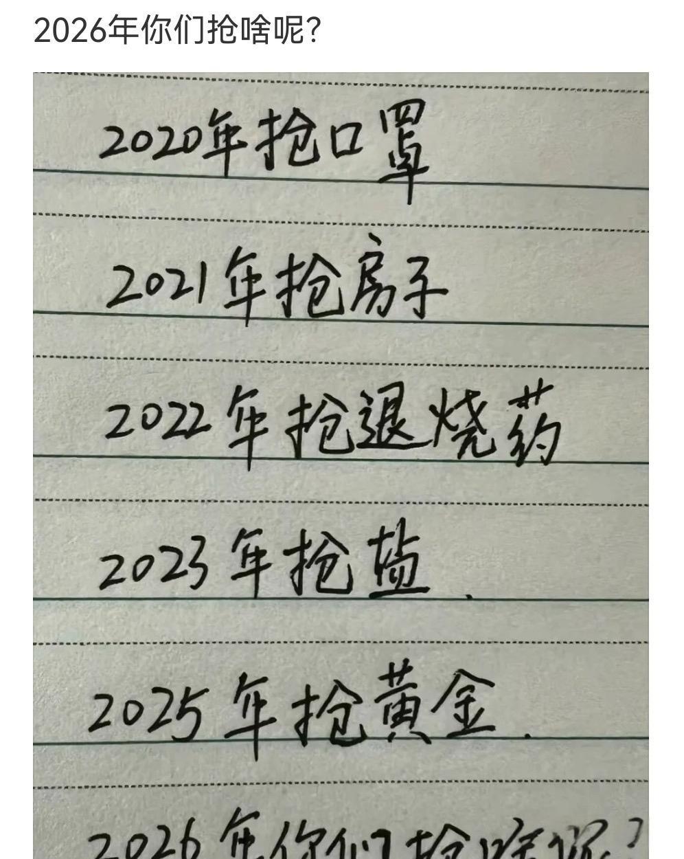2026抢什么