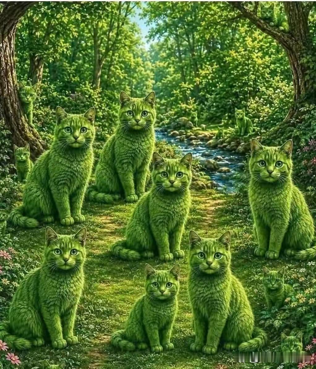 开心一刻
考考大家的眼力
谁能说出图中有几只猫