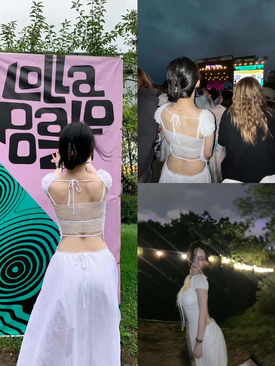 粉丝投稿！柳智敏音乐节白裙子好好看