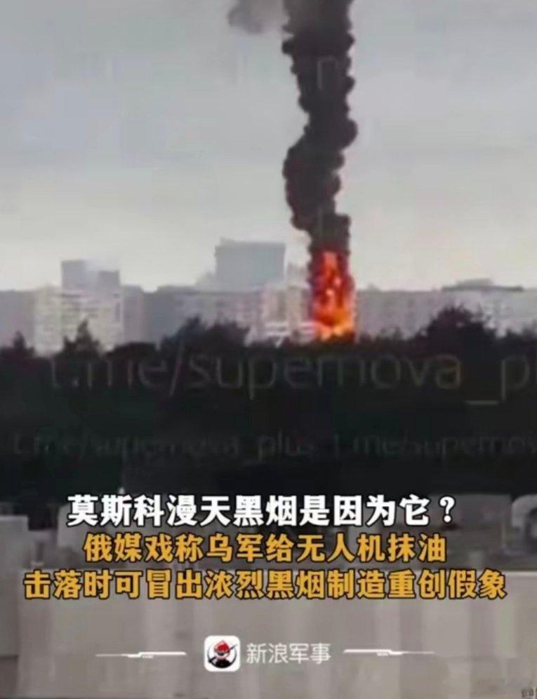那个城市的天空被黑烟笼罩，它是如此辩解的，说是黑国给导弹和无人机抹油，起火冒出黑