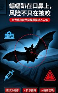 《脸上趴了只蝙蝠，拍掉就完了？11岁男孩19天后发病，17天没能走出ICU》
