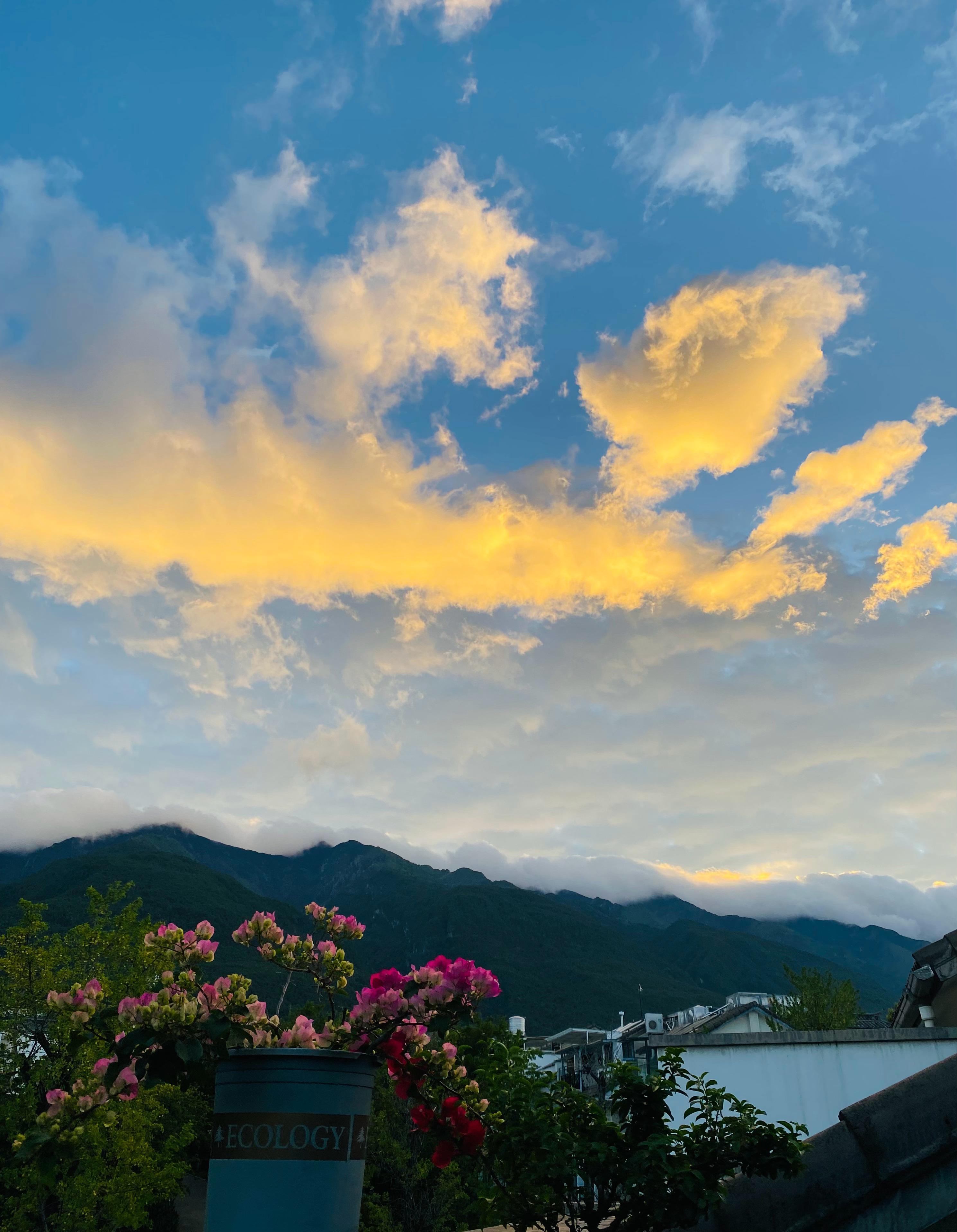 #旅行[超话]##大理[超话]# 家里有矿，不如屋顶有云。  ​​​