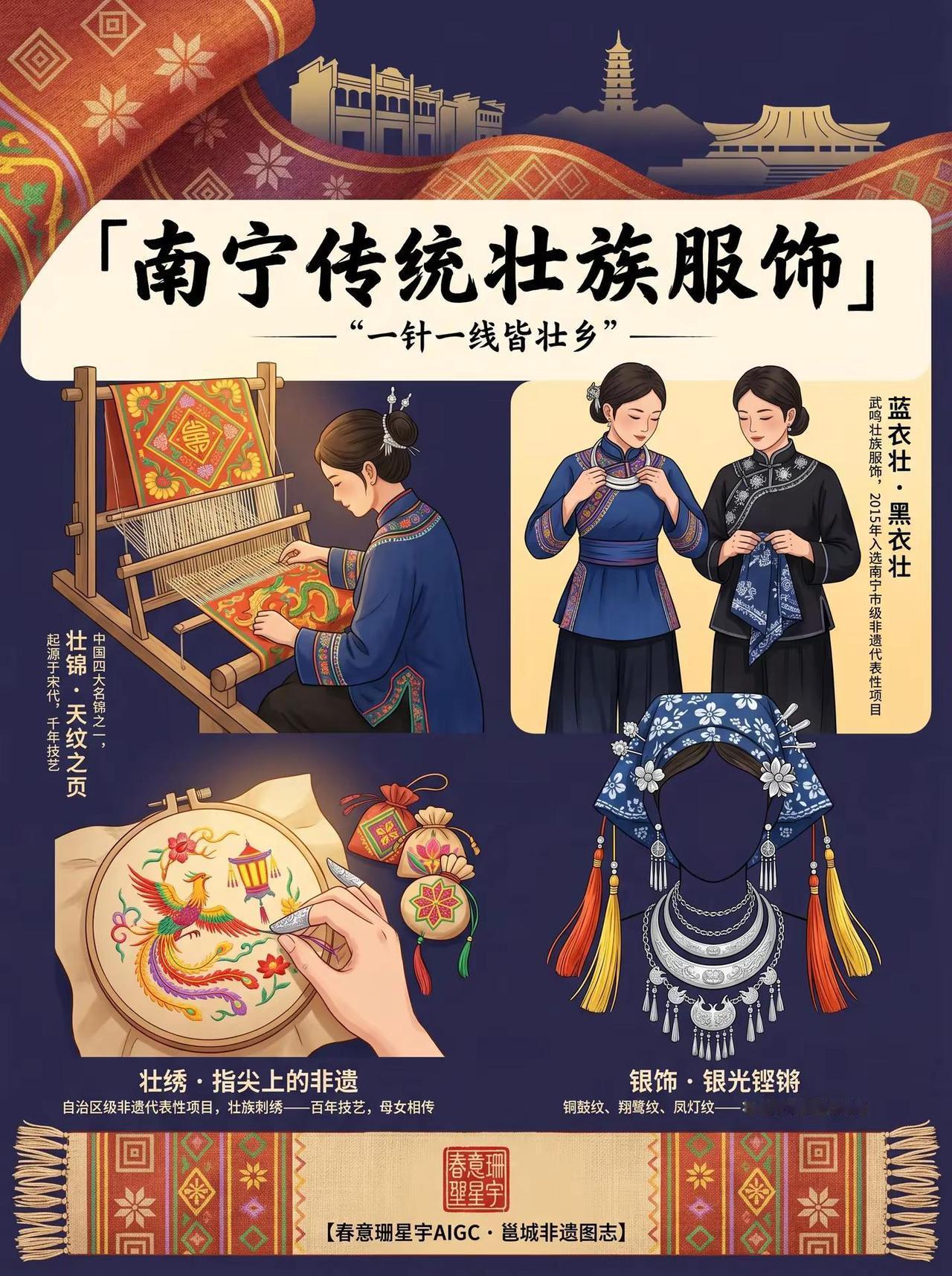 👉南宁不只有老友粉，这件非遗太绝了！。谁说南宁只有酸笋味？这件穿在身上的“软黄