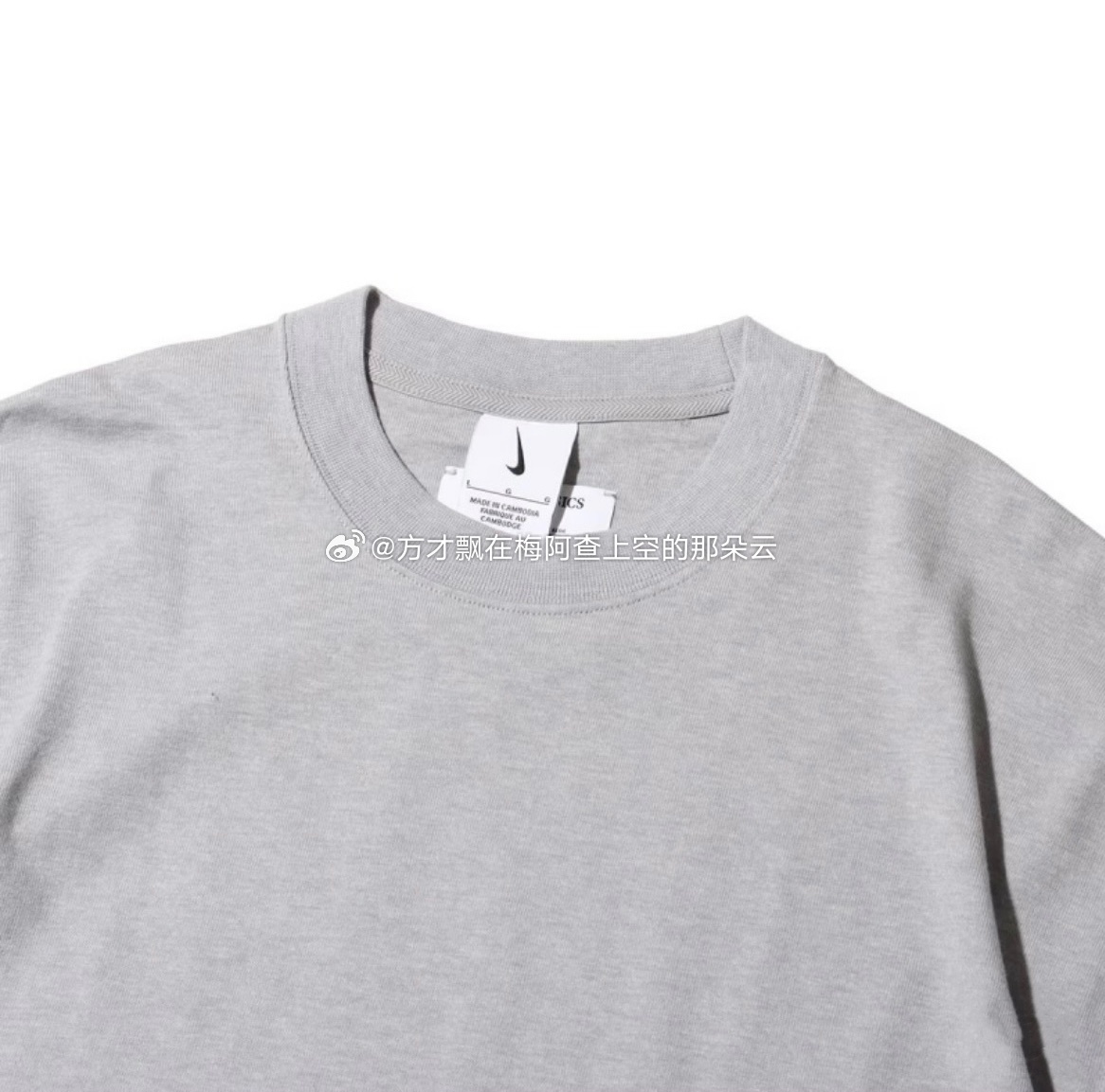 【耐克渠道】耐克Wool Classics高级灰配色短袖T恤 羊毛混纺材质 纯色