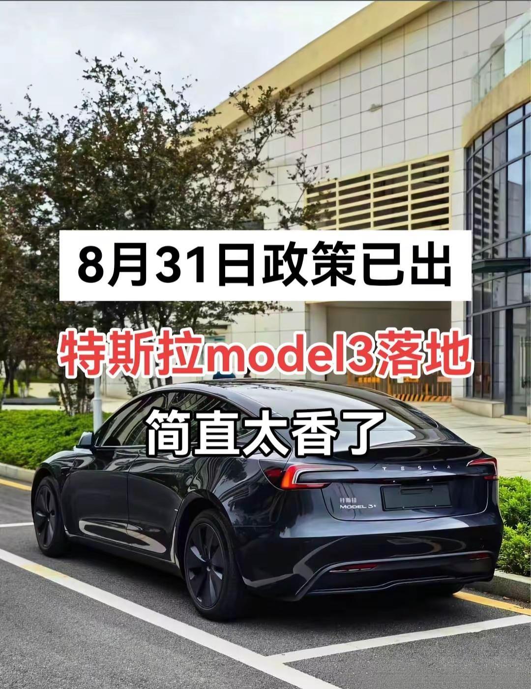 9月提！特斯拉model3落地补贴已出。不废话，城市=补贴，解读当地政策详情！特