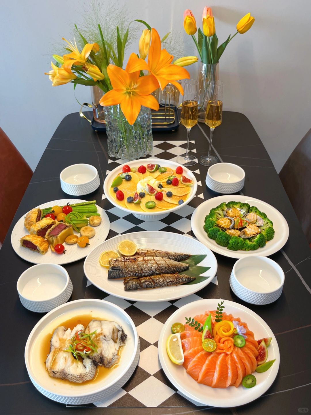 秋日家宴 | 有好看又好吃的三文鱼蛋糕