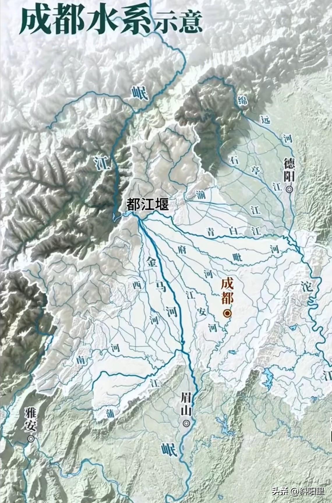 成都能长成超级大都市，根本不是运气，看了这张密密麻麻的成都水系图你就会明白。有径