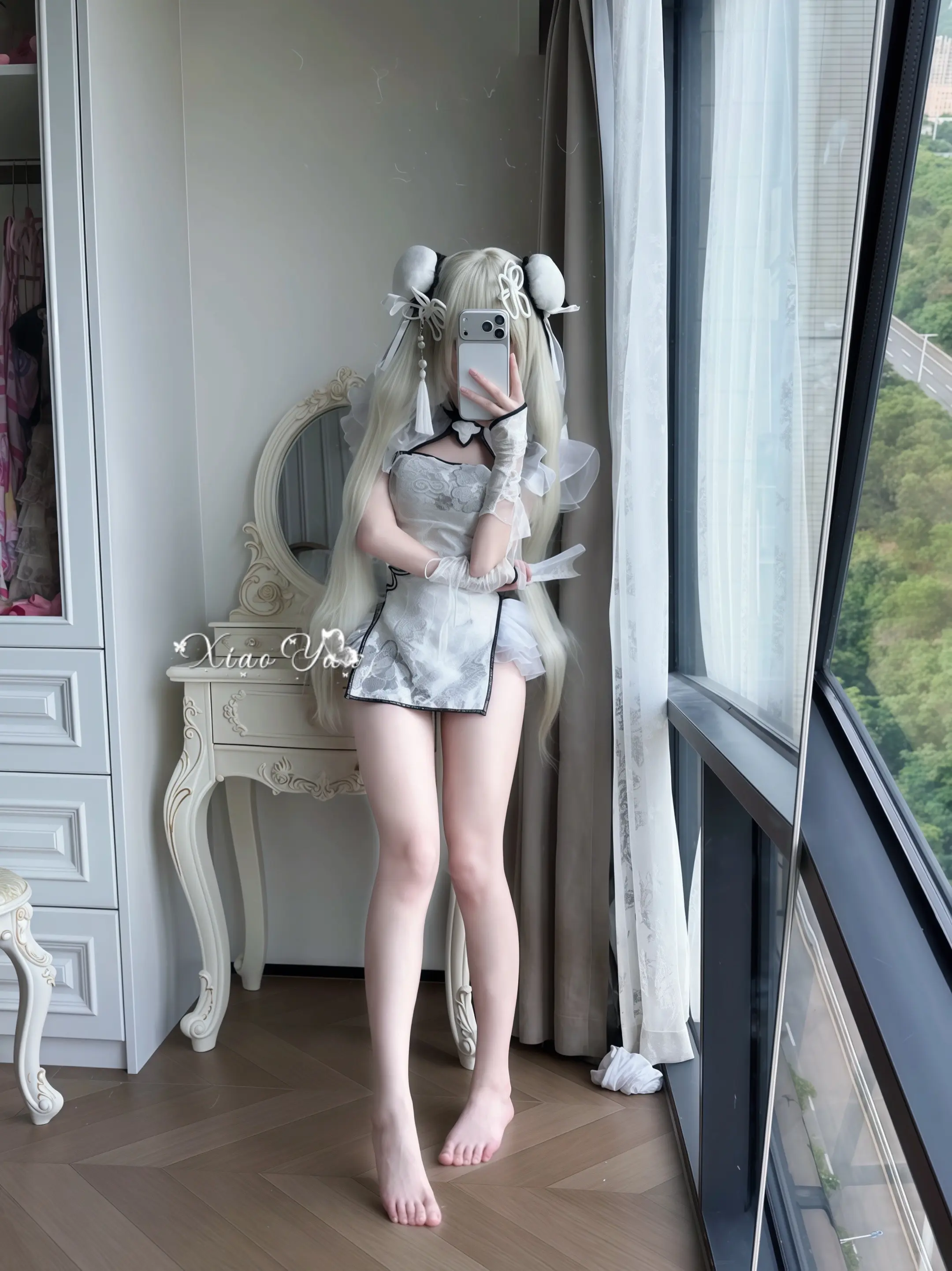 殷紫萍cos 对镜拍 cos试衣 永劫无间