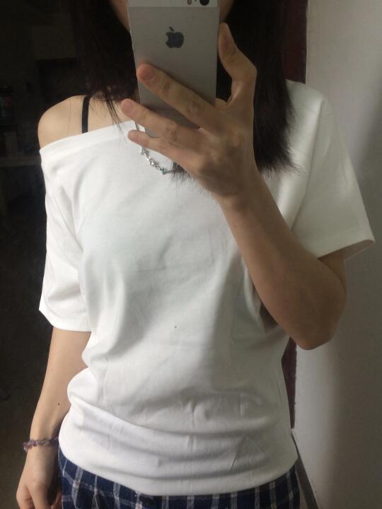 斜肩短袖分享合集