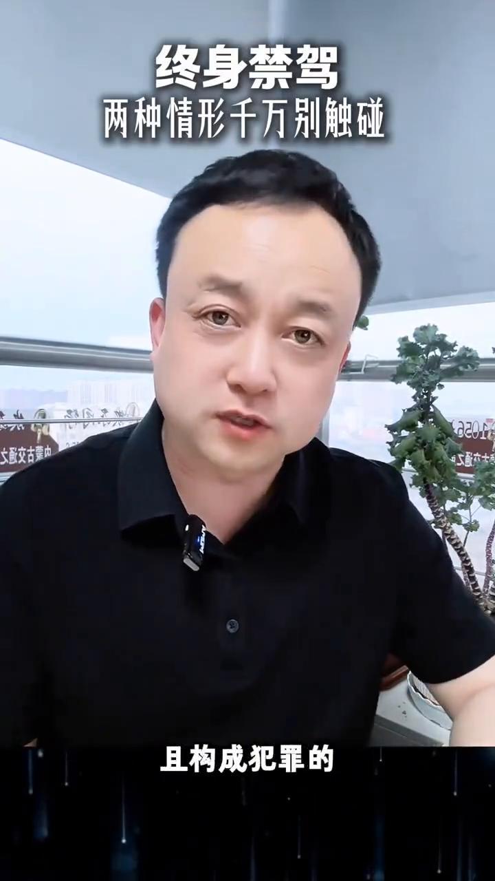 肇事逃逸，终身禁驾，两种情形千万别触碰。
经常在视频当中说车、说交通有关的内容，
