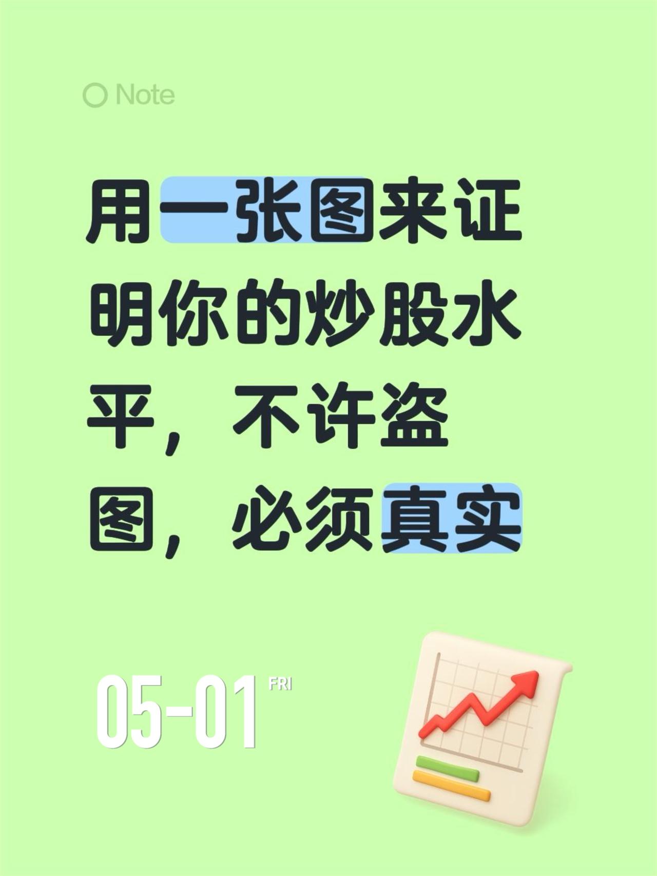 用一张图来证明你的炒股水平，不许盗图，必须真实股票经验分享