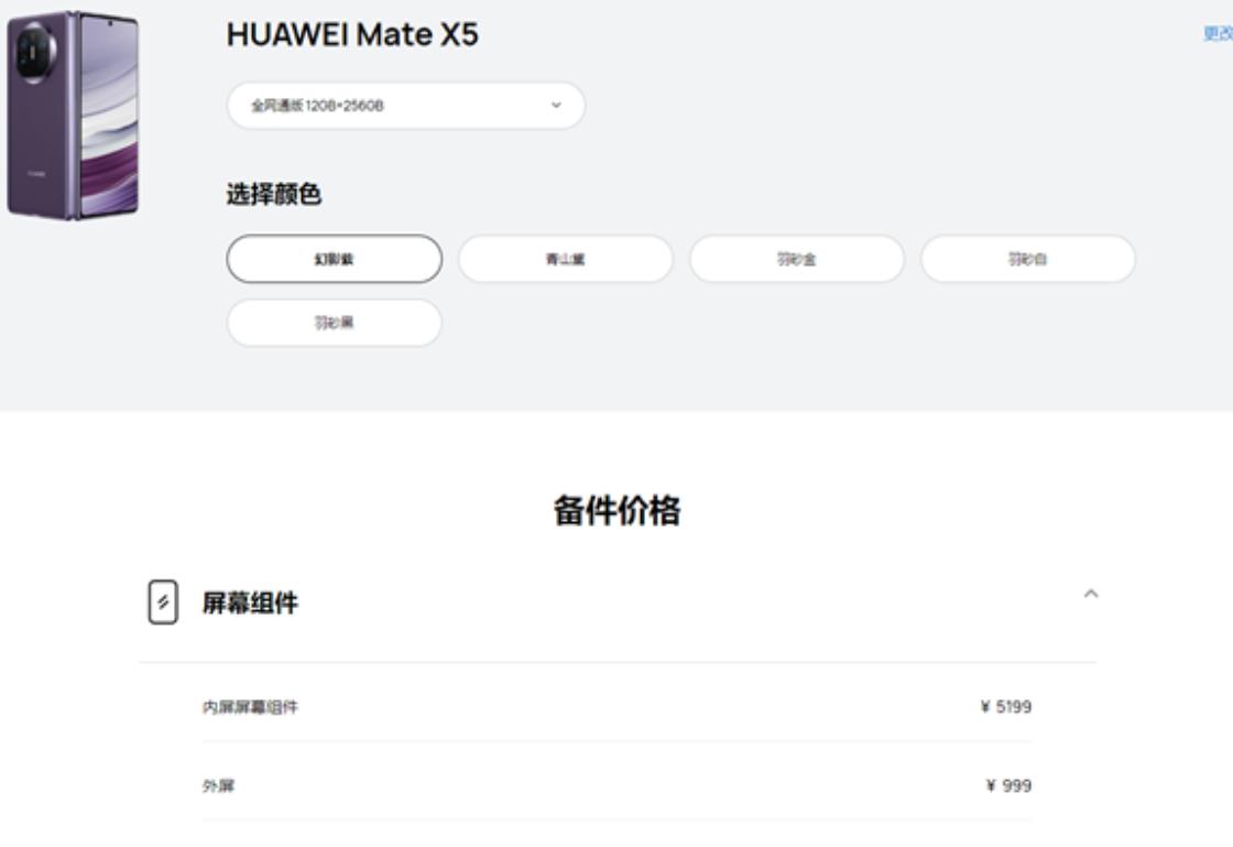 真的有被震惊到，华为Mate X5卖11999，换一块屏幕要5199。。。难怪现