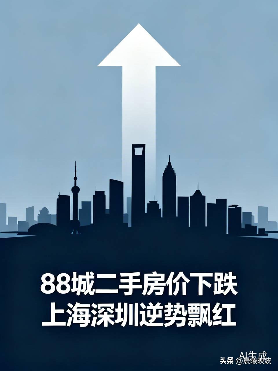 中指研究院6月百城数据出炉：88城二手房价下跌，上海深圳却逆势飘红！

  7月