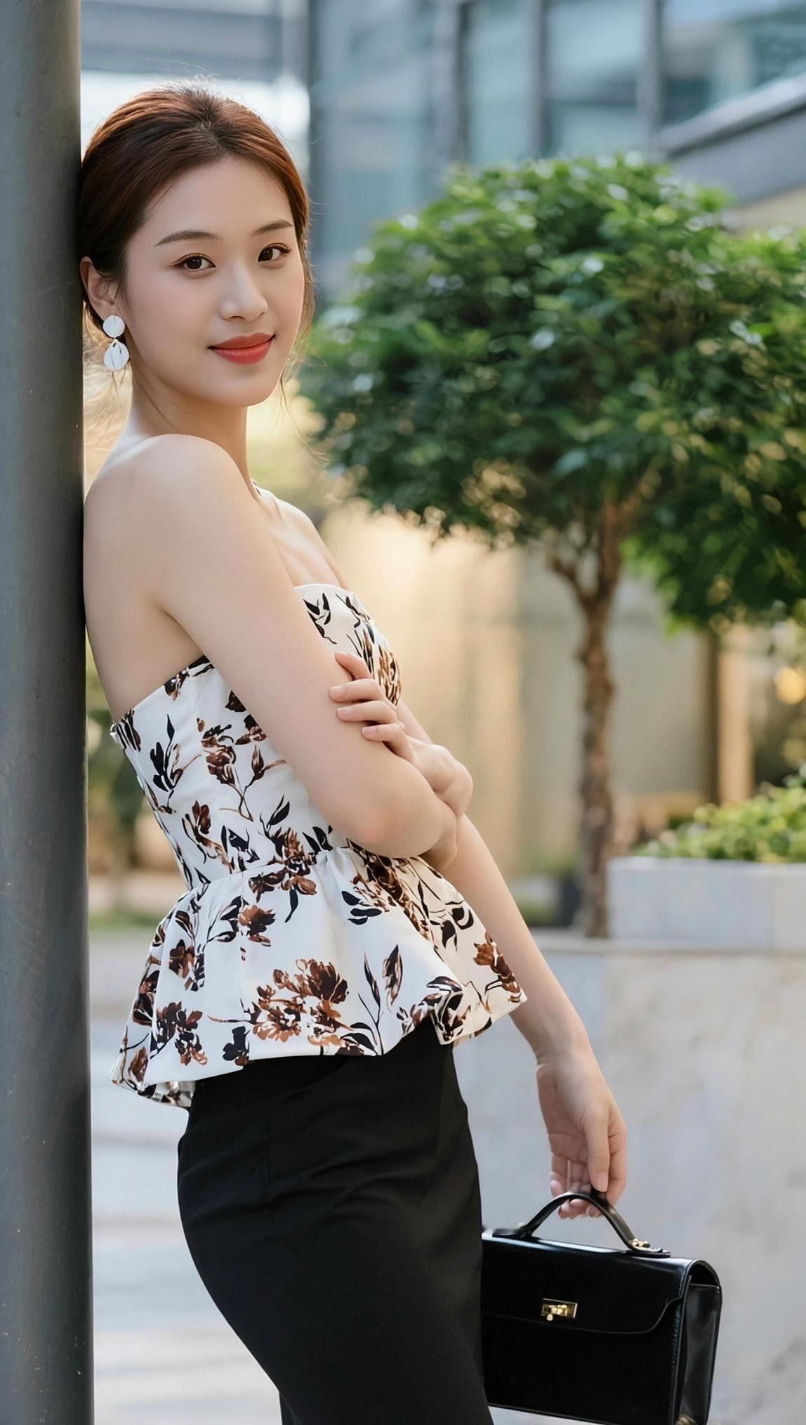 街角光影
 
风掠过肩头
碎花裙摆摇着温柔
镜头定格的瞬间
是日常里开出的小美好