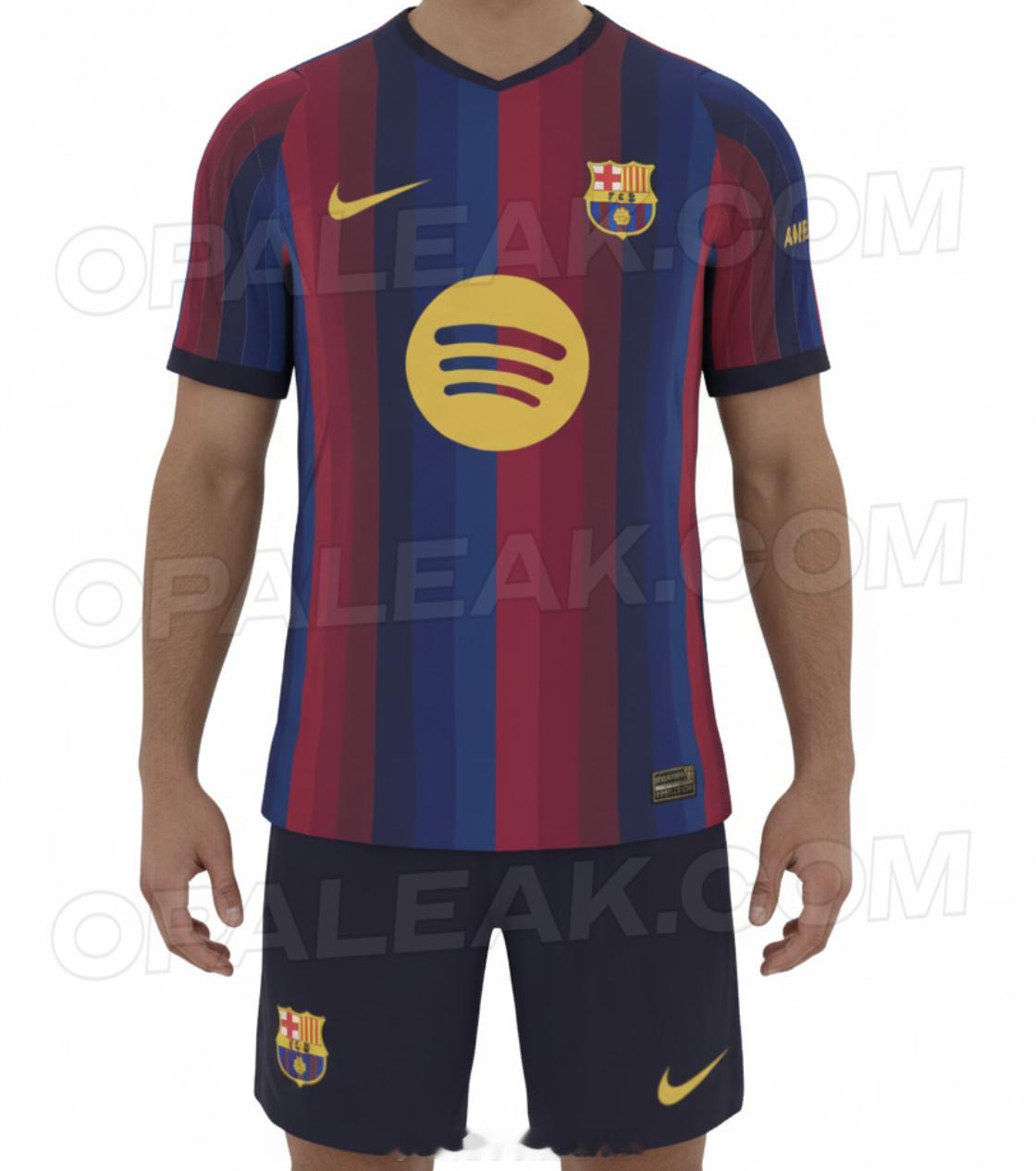 巴萨下赛季主场球衣谍照（网图）  