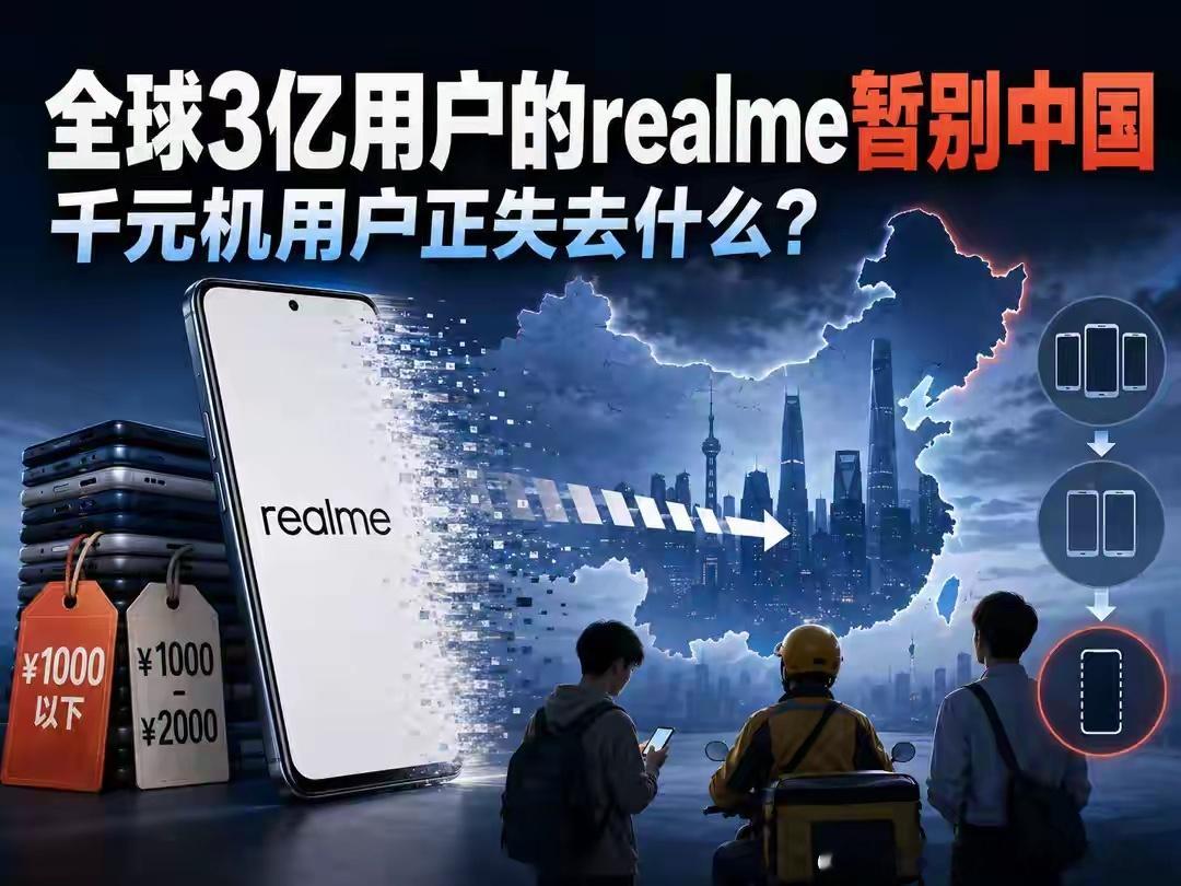 全球3亿用户的realme暂别中国：千元机用户正失去什么？ 