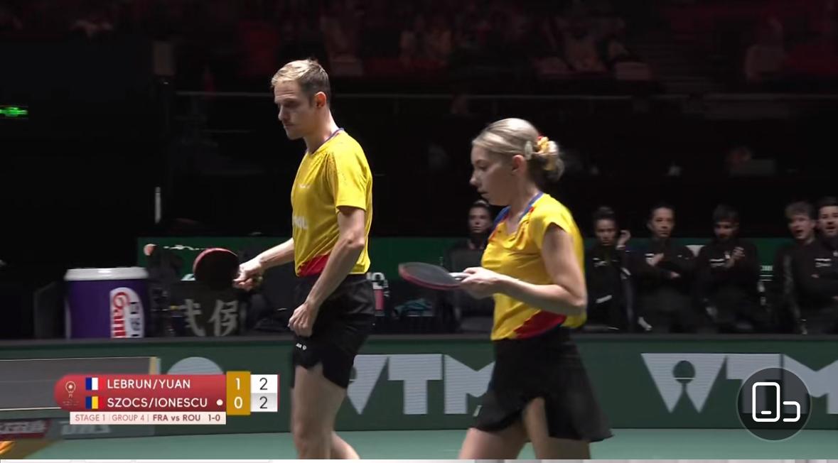 12月2日成都混团 法国8:6罗马尼亚 晋级第二轮
第一盘
大勒布伦/袁嘉楠2: