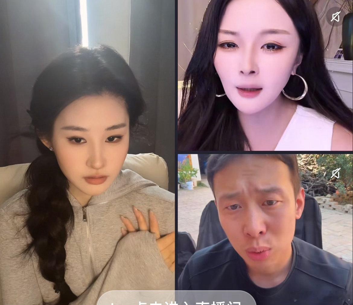 我服了，刘亦菲和杨幂还有张译在直播连麦（盗版） 