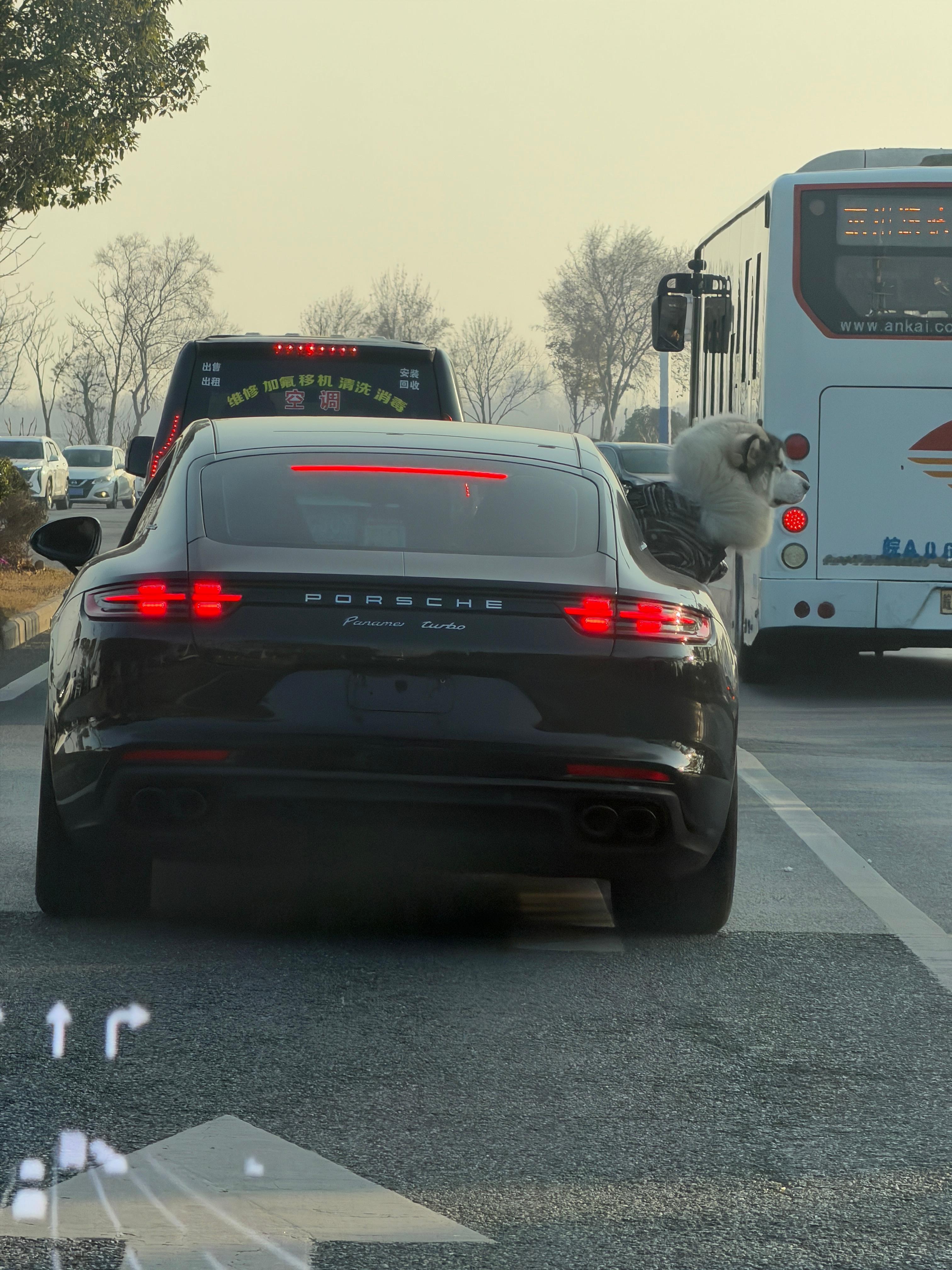 车流量挺大，大宝贝，你这样真的挺危险的～ 