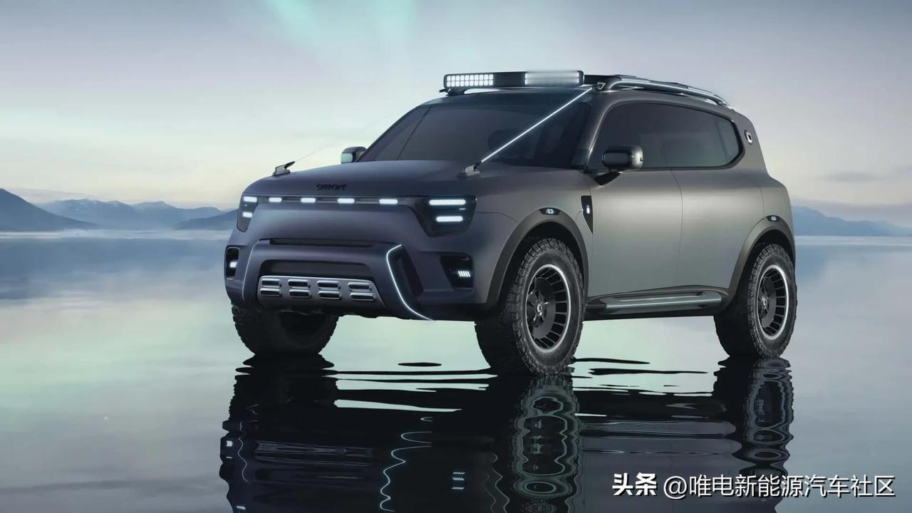 smart精灵5号概念车官图公布[思考]单论造型蛮好看的，就是大得有点像台奔驰小