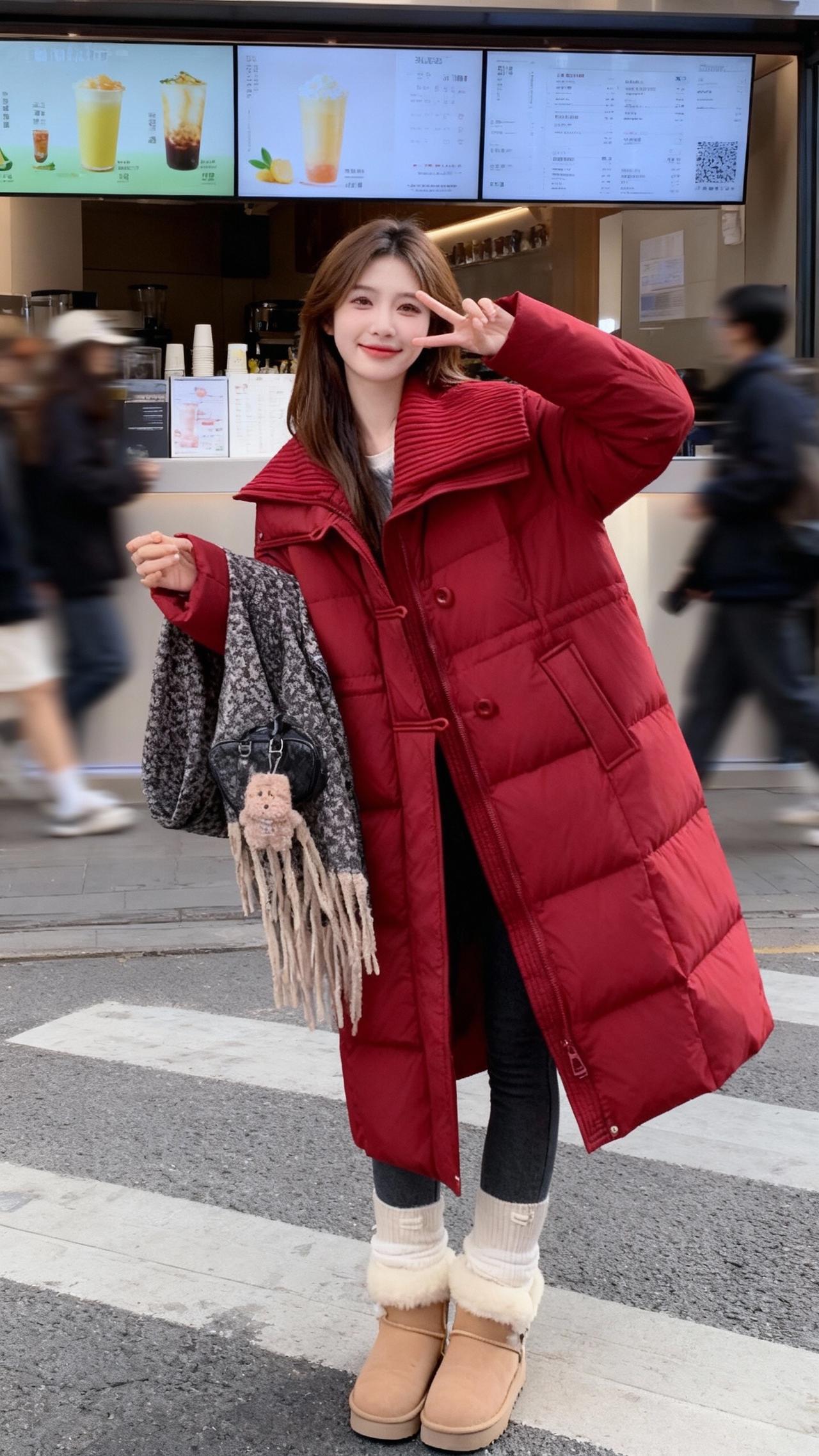 ootd穿搭分享 日常通勤穿搭 过年穿搭 今天穿什么 羽绒服