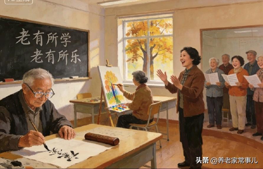 如今老年大学越来越火，这分明是他们的第二次青春。
 
 很多老人前半辈子为家庭操