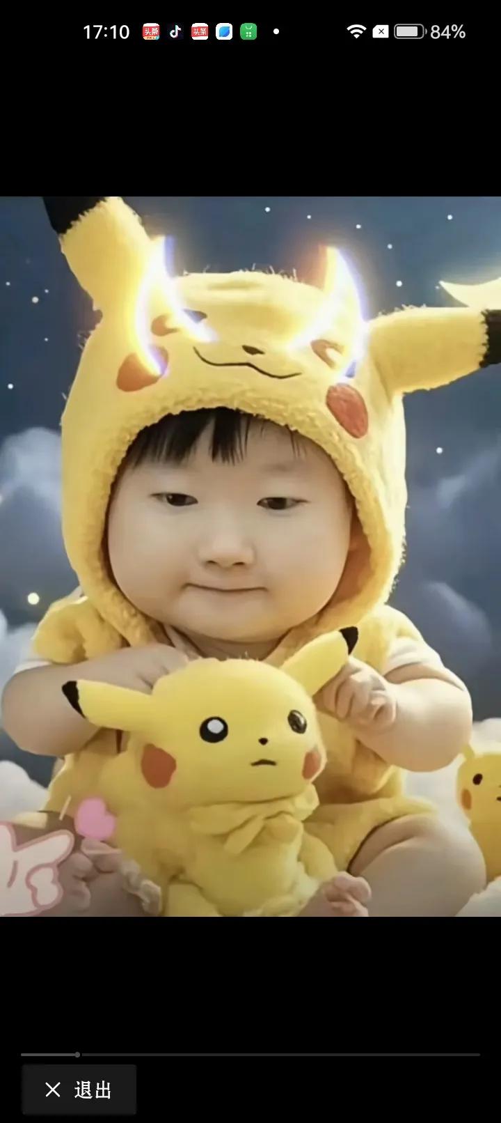 这是谁家宝宝这么可爱呀
胖嘟嘟的小脸蛋
真是一点违和感也没有哎
太喜欢了
好像有