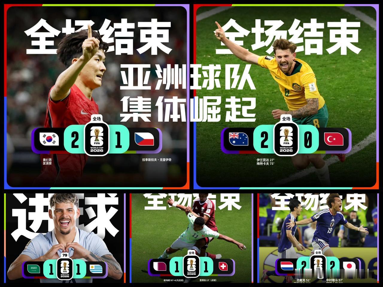 【看完世界杯上亚足联球队的五场比赛！我觉得这些年我们可能冤枉国足了！】

老话说