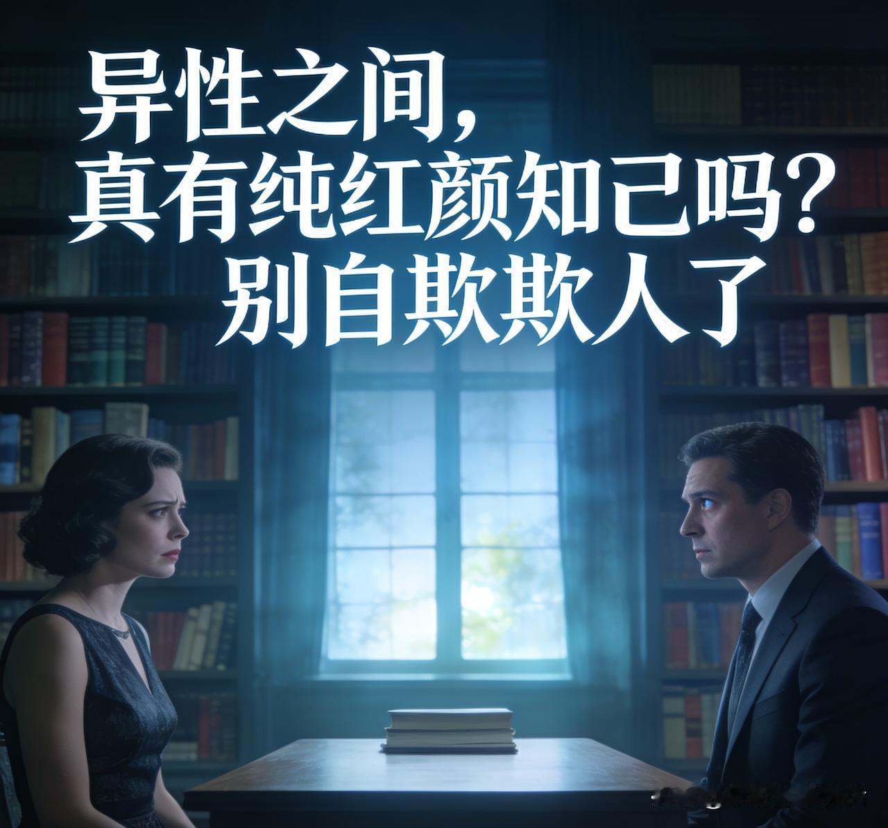 异性间真存在纯粹的红颜知己吗？别自我欺骗啦。
声称有纯友谊的，大多是自欺欺人。