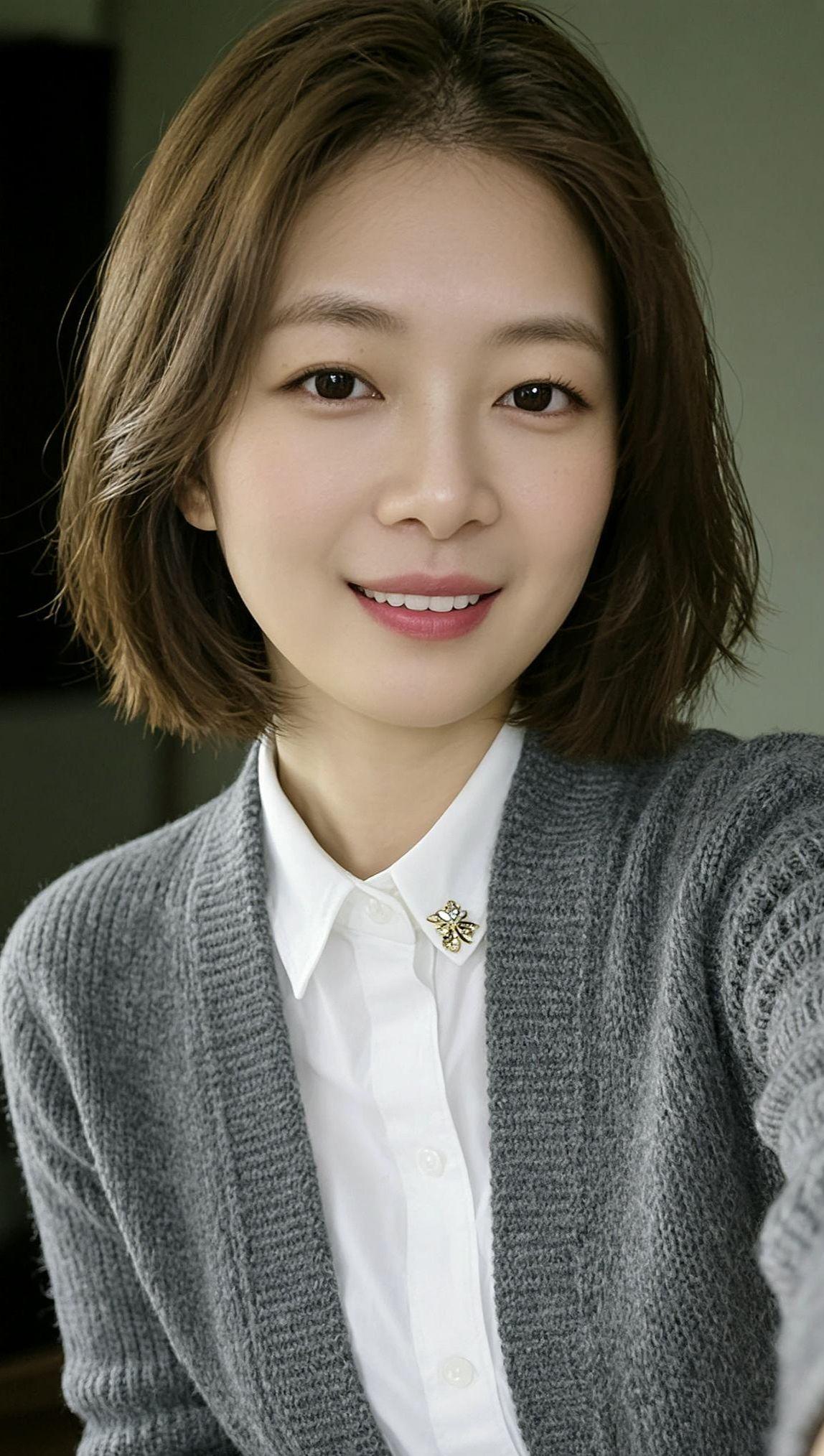 AI日系清透自拍 甜美女孩 穿搭颜值 时尚休闲减龄穿搭