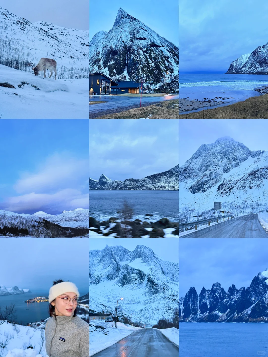 方构图下的冬季北挪威