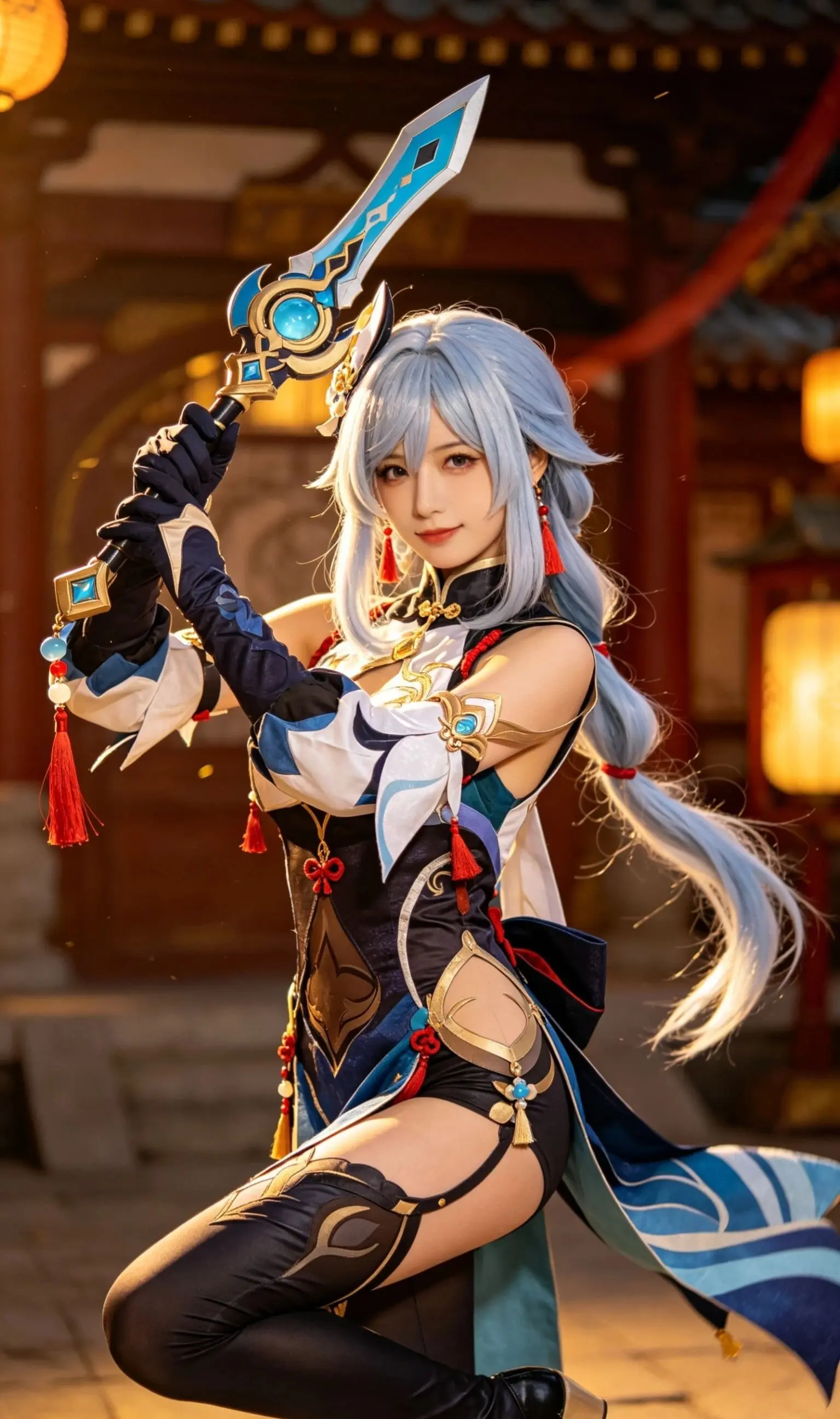 原神cos 二次元美图 cosplay 申鹤cos 这谁能顶得住啊